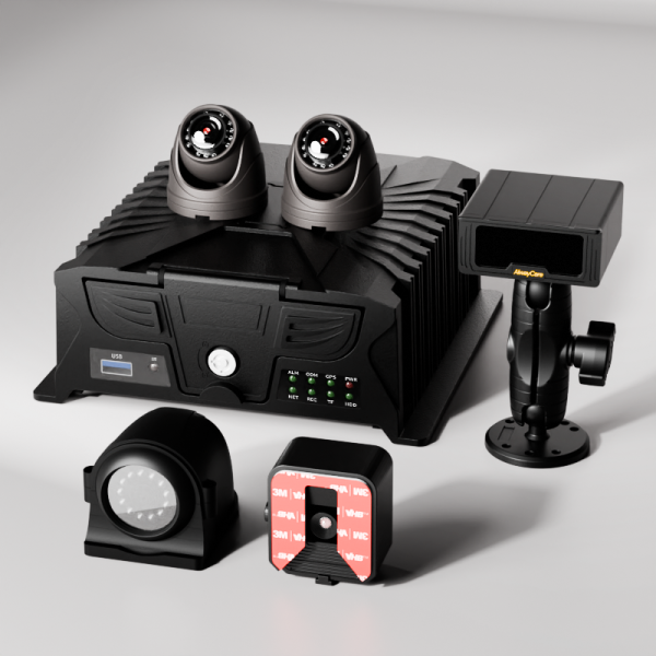 AI乗客カウンター(APC)| 2CH APC、DMS、ADAS、BSD搭載8CH MDVR | PC37 | 商用車フリート向けキット