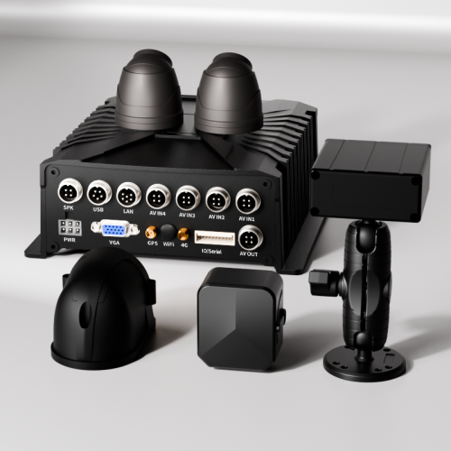 AI乗客カウンター(APC)| 2CH APC、DMS、ADAS、BSD搭載8CH MDVR | PC37 | 商用車フリート向けキット