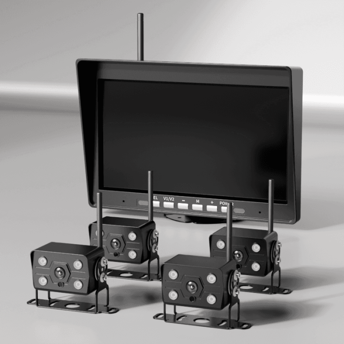 Wireless Camera | with HD Night Vision Monitor+Camera | DP240-1 | Fleet & Home Safety Hub