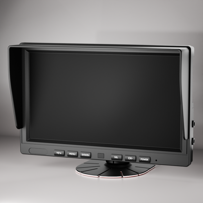 Vehicle Monitor | with Multi-Language 10.1 Inch Monitor | 2/4/8 Quad View Quad View | DP285 | Monitor for Fleets