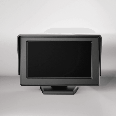 Vehicle Monitor | with HD Shockproof 4.3 inch Monitor | DP960 | Monitor for Small Car Users