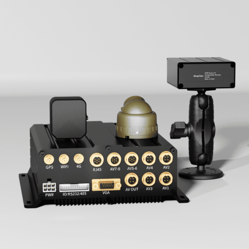 AI Mobile DVR | with All-in-one Safety Warning Device | 9-CH MR920 | Fleet Management Platform