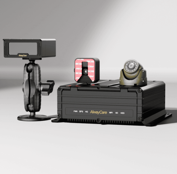 AI Mobile DVR | with All-in-one Safety Warning Device | 9-CH MR920 | Fleet Management Platform