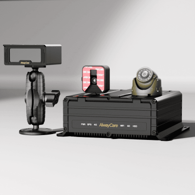 AI Mobile DVR | with All-in-one Safety Warning Device | 9-CH MR920 | Fleet Management Platform