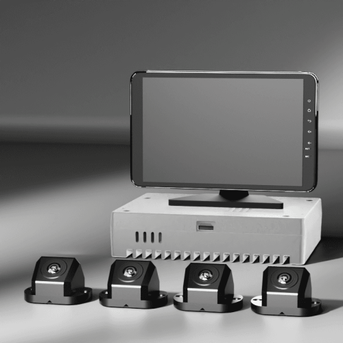 360° Around View Monitoring | with 4-CH 3D 360° Vehicle Collision Detection | M360-1 | Safe Driving Kit for Fleets