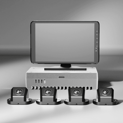 360° Around View Monitoring | with 4-CH 3D 360° Vehicle Collision Detection | M360-1 | Safe Driving Kit for Fleets