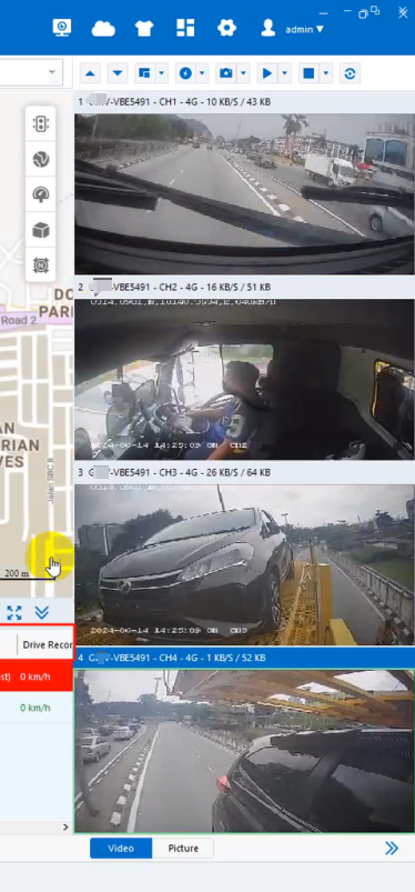 CMS fleet platform live monitoring interface