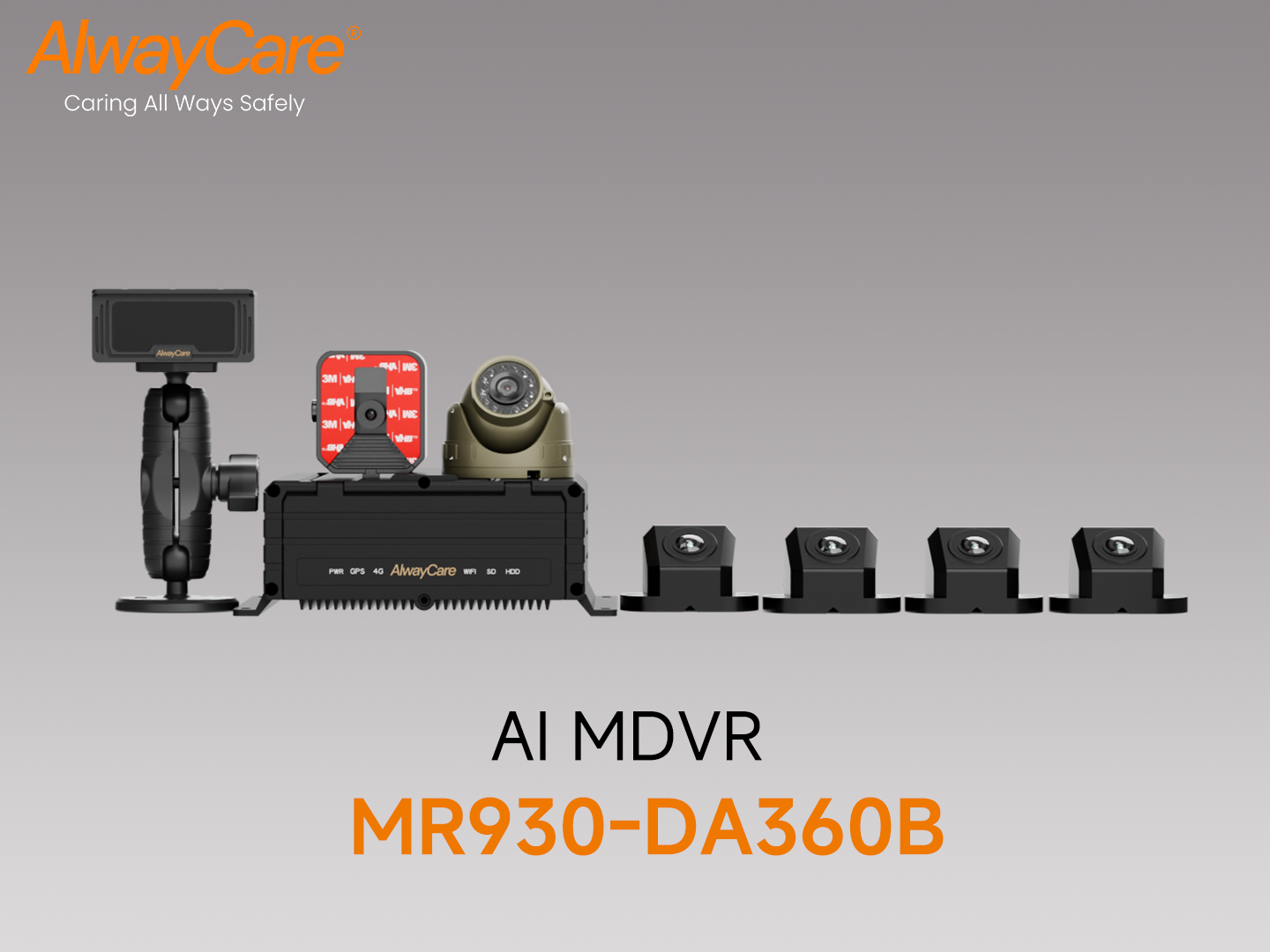MR930-DA360B 13通道超人工智能MDVR（DMS + ADAS + 360°） AVM + BSD)