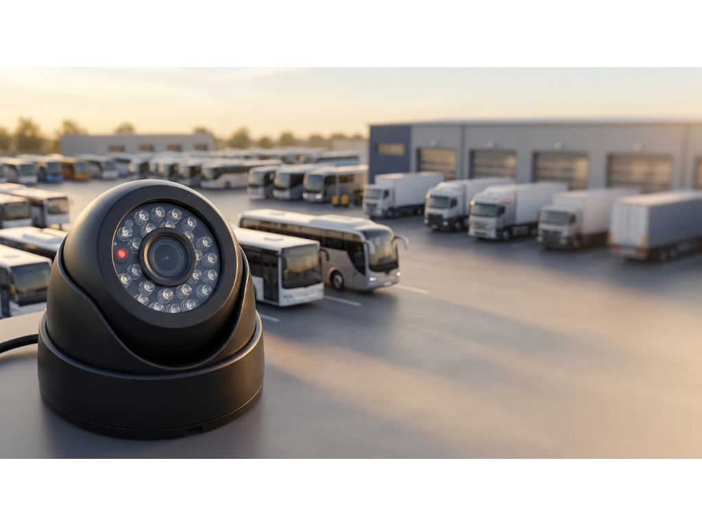 CC806-IPC400 camera installed in a truck cab