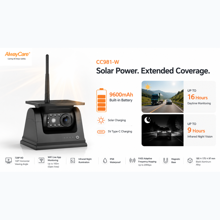Vehicle Fitment & Warranty - CC981-W Solar-Powered Magnetic Wireless Vehicle Backup Camera