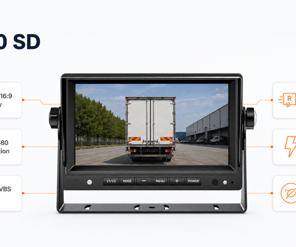 DP230-SD 7" Standard Definition Commercial Vehicle Monitor