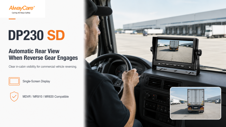 DP230-SD 7" Standard Definition Commercial Vehicle Monitor — product view 3