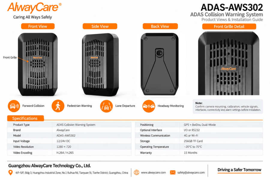 AWS302 specification drawing