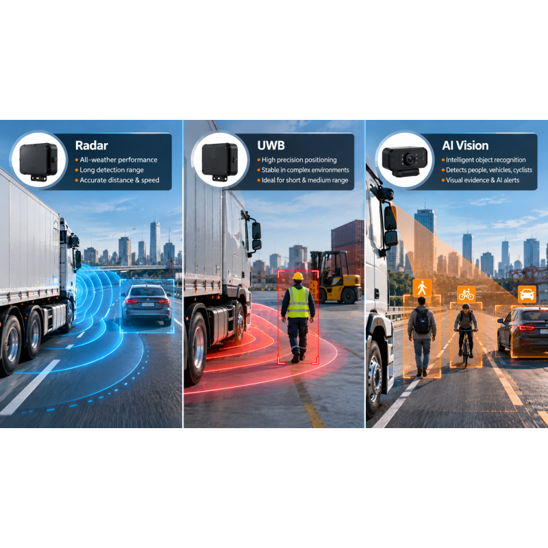 Forklift Collision Avoidance Systems: Radar vs UWB vs AI Vision Safety Guide