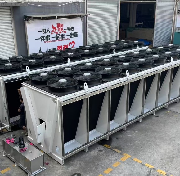 With relatively high coolant temperature and favorable climate condition, dry coolers are fully utilized as a natural cooling system