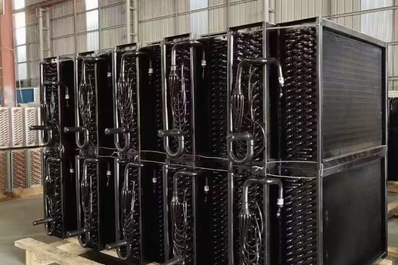 Custom different size evaporator coils with copper tubes and aluminum fin