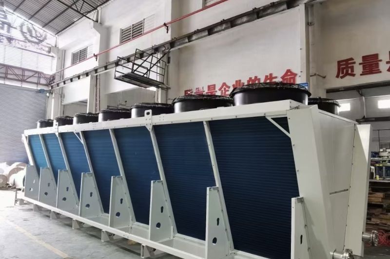 High efficiency V-type dry cooler with copper tube aluminum fin