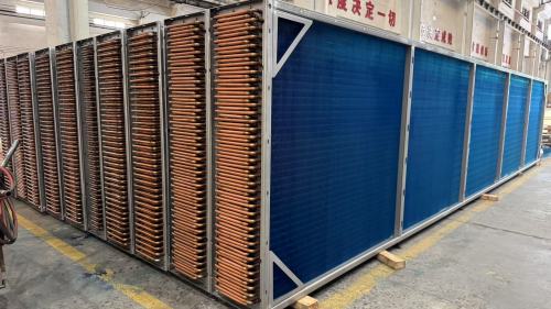 Copper tube + aluminum fin surface cooler for Steel Industry