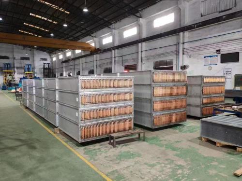 Copper tube + aluminum fin surface cooler for Steel Industry