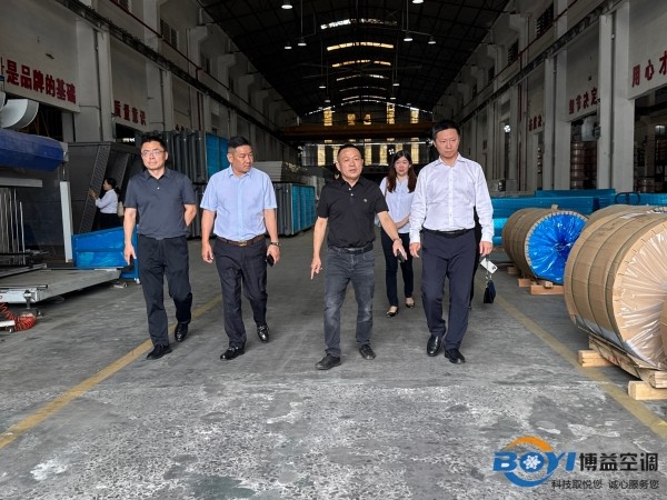 Leaders of Neijiang Municipal Party Committee of Sichuan Province visited Boyi Air Conditioning to draw a new blueprint for development