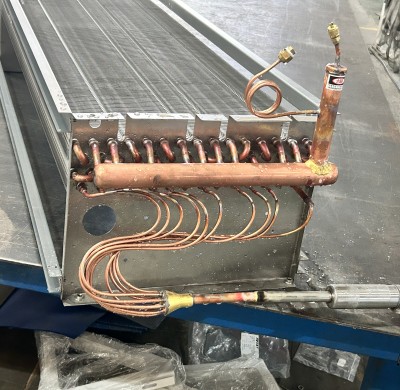 Application of evaporator in cold air fan