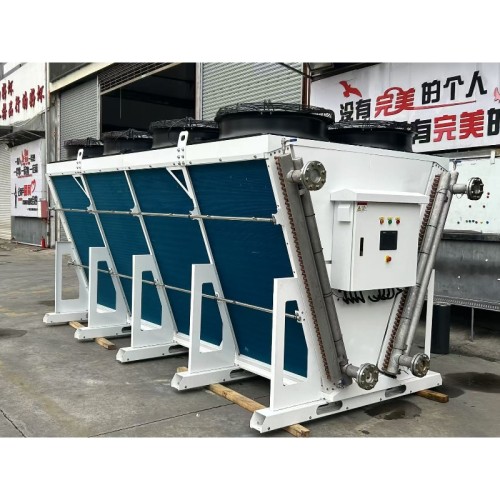 350KW Copper Tube V-type Dry Cooler for Food & Beverage Processing