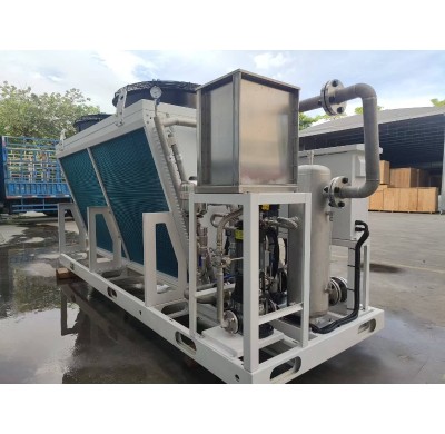 60KW Copper Tube V-type Dry Cooler for Chemical Industry