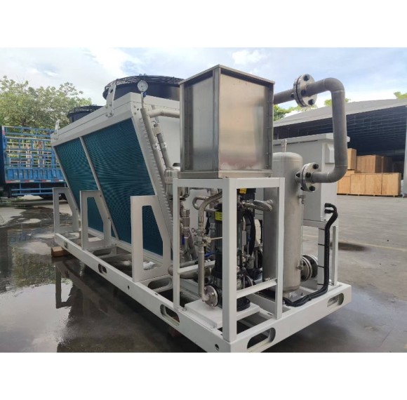 60KW Copper Tube V-type Dry Cooler for Chemical Industry