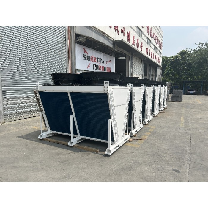 100KW Copper Tube V-type Dry Cooler for Mining Field