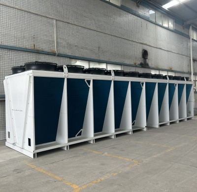 BOYI Customized 2.5MW Stainless Steel Tube V-type Dry Cooler for Data Centers