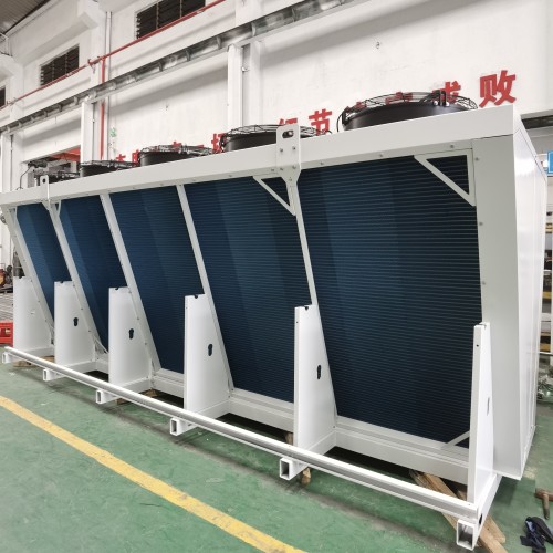 350KW Copper Tube V-type Dry Cooler for Food & Beverage Processing