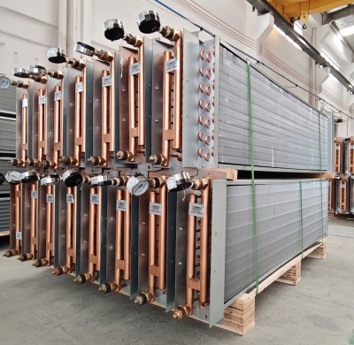 10.5KW Copper Tube Condenser for Battery Capacity Heat Transfer