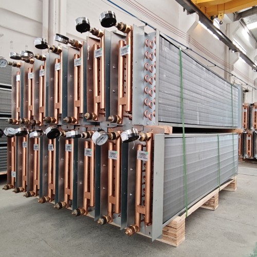 10.5KW Copper Tube Condenser for Battery Capacity Heat Transfer