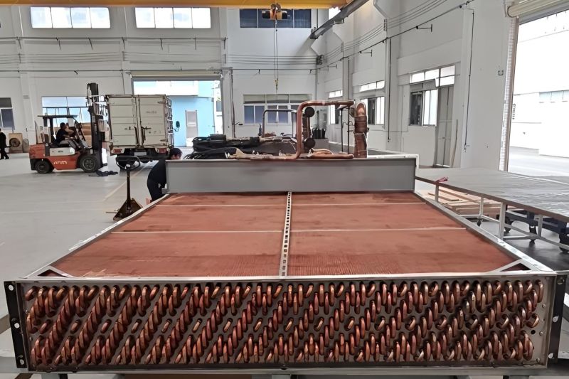 All copper finned tube evaporator coil All copper finned tube evaporator coil for air conditioning systems