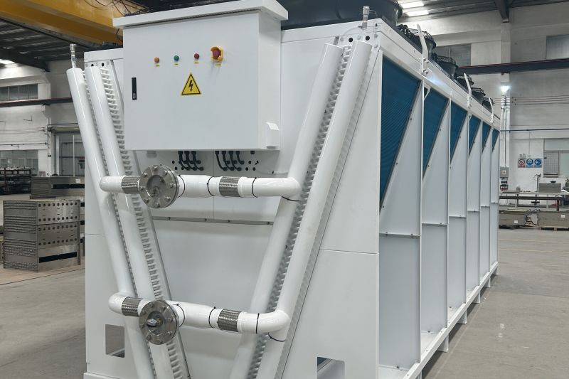 Boyi Cooling 1880KW V-type Dry Cooler installed at a data center facility