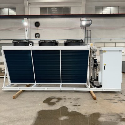 BOYI customized 174KW copper tube V-type Dry Cooler for Daily Chemicals Industry