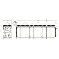 3 Sets Total 3.3MW Stainless Steel Tube V-type Dry Cooler for Data Center Cooling