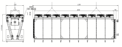 3 Sets Total 3.3MW Stainless Steel Tube V-type Dry Cooler for Data Center Cooling
