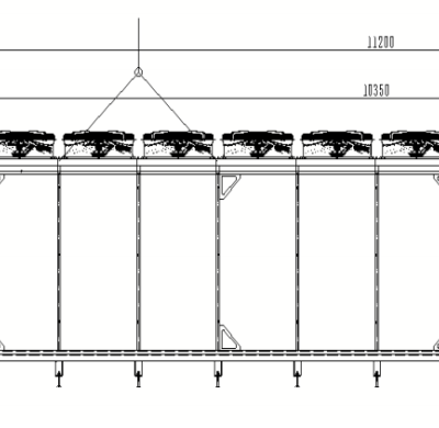 3 Sets Total 3.3MW Stainless Steel Tube V-type Dry Cooler for Data Center Cooling