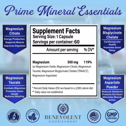 Oranvital Magnesium Citrate magnesium threonate Capsule Pills supplement magnesium complex for Sleep Muscle Relaxation