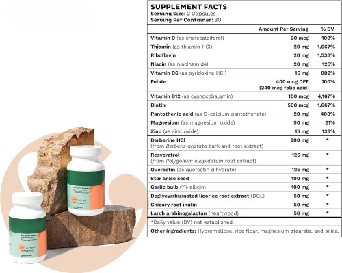 Oranvital Gut Hhealth Supplement Bloating Relief Gut health Capsules for Restore Digestion Regulate Bowel Movement Probiotics