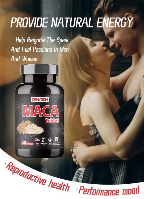 Oranvital Capsules Maca Supplement Energy Black Maca Root Capsules for Men and Women Lmmune Support