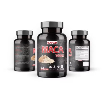 Oranvital Capsules Maca Supplement Energy Black Maca Root Capsules for Men and Women Lmmune Support