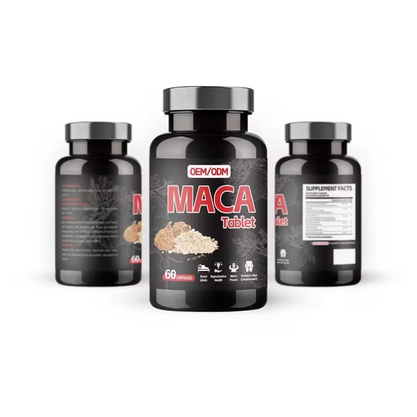 Oranvital Capsules Maca Supplement Energy Black Maca Root Capsules for Men and Women Lmmune Support