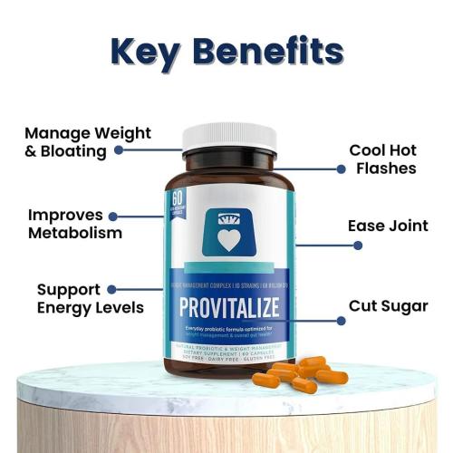 Oranvital Womens Probiotic Capsule for Menopause Joint Support Sexy Midsection Curves Digestive Health