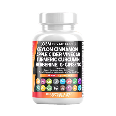 Oranvital Clean Nutraceuticals Ceylon Cinnamon Turmeric Apple Cider Vinegar Ginseng Berberine Plus Bitter Melon Gymnema Milk Thistle Fenugreek