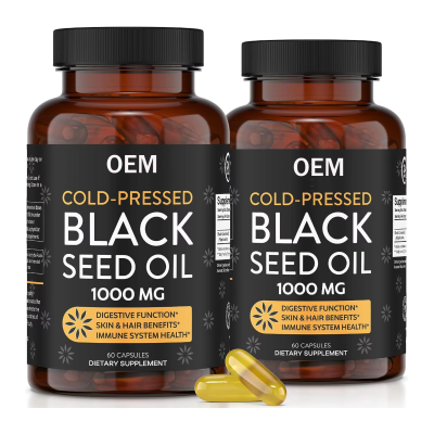 Black Seed Oil Softgel Capsules - Premium Cold-Pressed Nigella Sativa Producing Pure Black Cumin Seed Oil - Non-GMO & Vegetarian (120 Softgels)