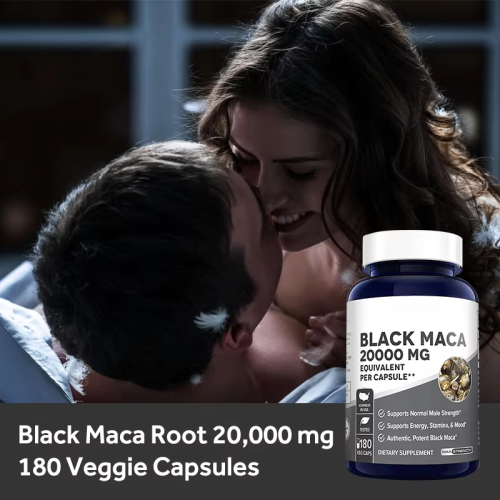 Maca Root Capsules for Men and Women 180 Pills High Potency Extract Non GMO and Gluten Free Formula