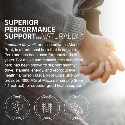 Oranvital Maca Root Capsules for Men and Women 180 Pills High Potency Extract Non GMO and Gluten Free Formula