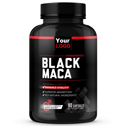 Black Maca Root 1000mg Vitality Supplement for Men with Black Pepper Extract for Absorption Natural Maca Negra Extract 90 Capsules